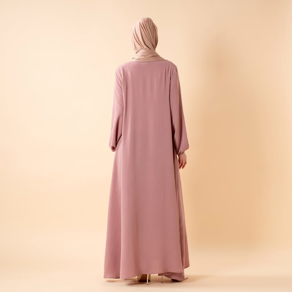 Robe Maxi Fluide Essentielle en Crêpe avec Poches (MA385)