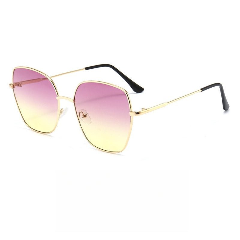 Lunettes de soleil oversize dégradées pour femme – Un accessoire tendance qui affine le visage (MAC263)