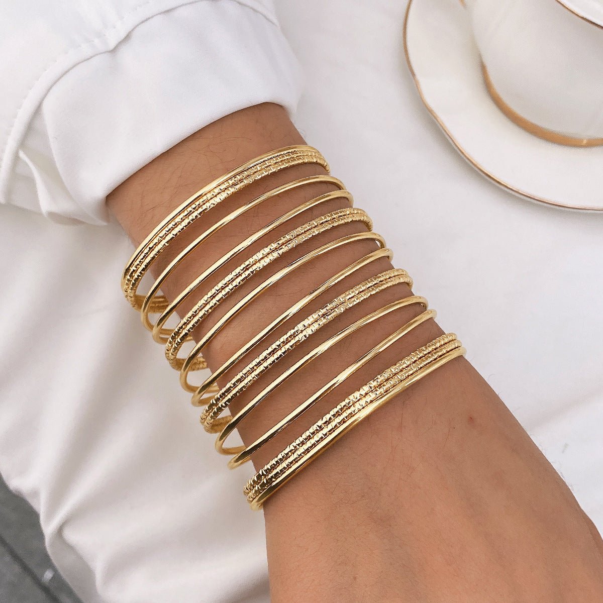 Bracelet en alliage exagéré de style bohème (MAC205)