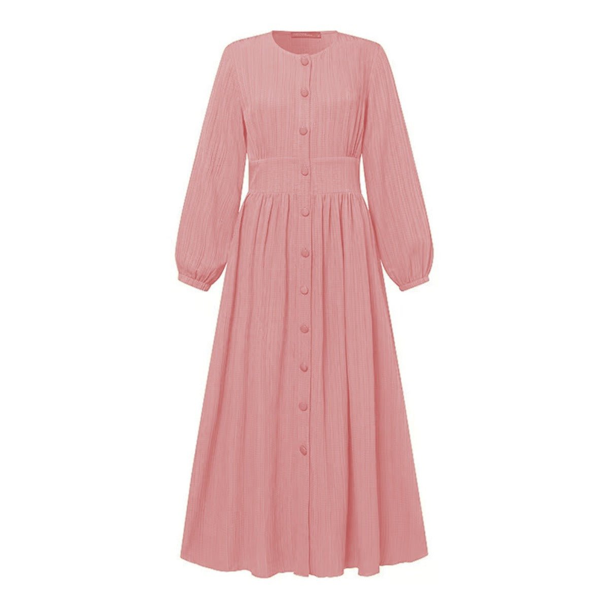 Robe Abaya Vintage à Boutons | Robe Modeste à Manches Longues (MA256)