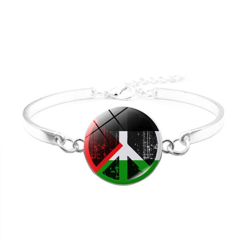 Bracelet Free Palestine | Bracelet Keffieh Drapeau Palestinien (MAC081)