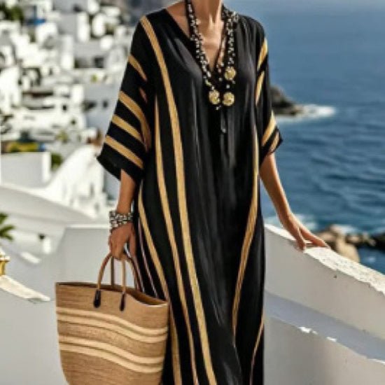 Robe Kaftan Maxi Imprimée (MS419)