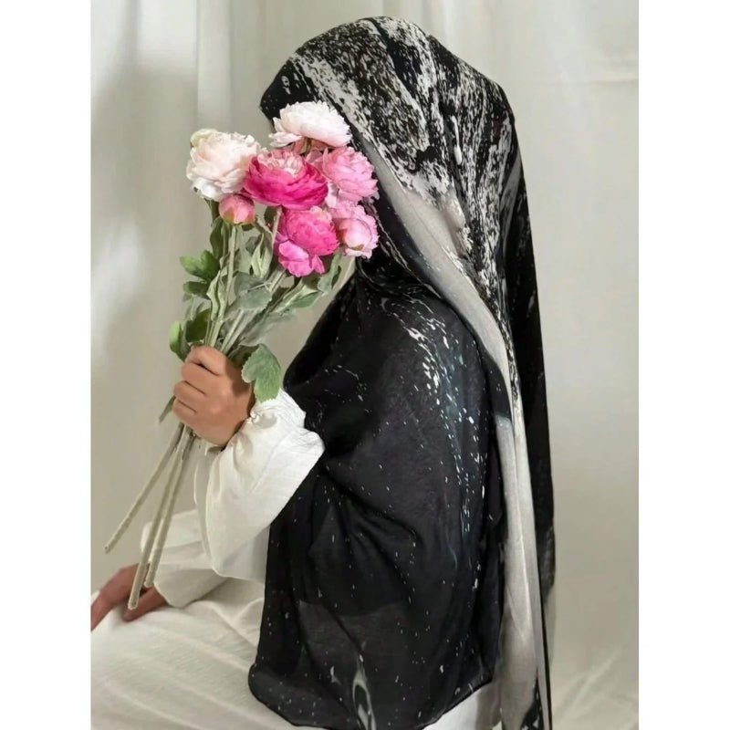 Hijab Marbré Aquarelle Bohémien (MH124)