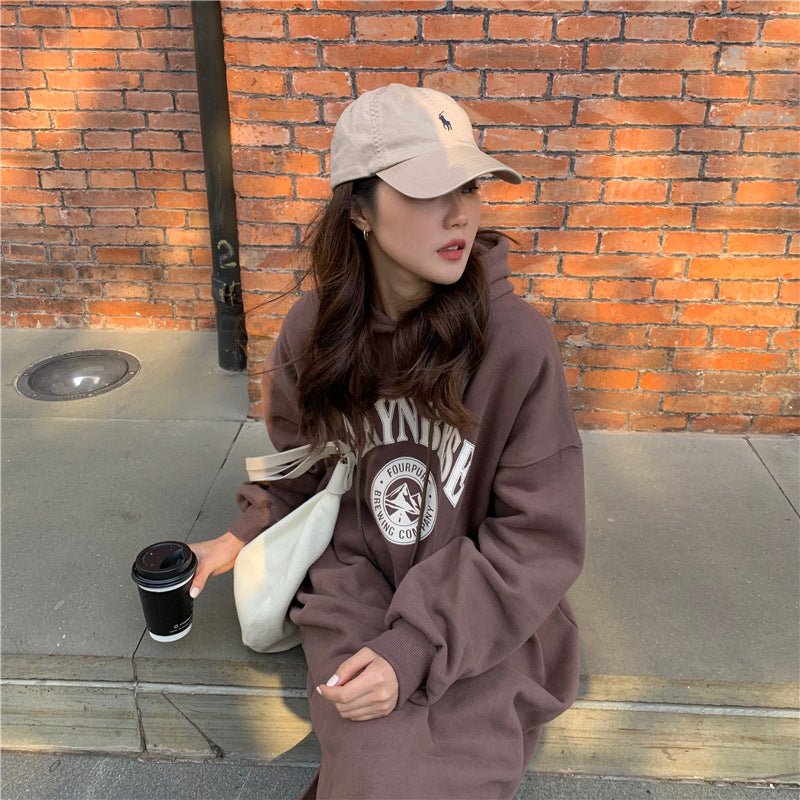 Sweat à capuche long, coupe ample et slim (MS074)