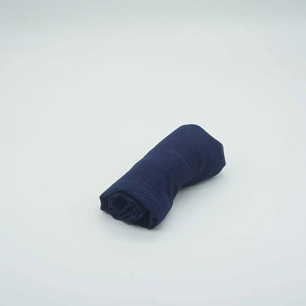 Hijab femme uni avec bronzage soie argenté (MH022)