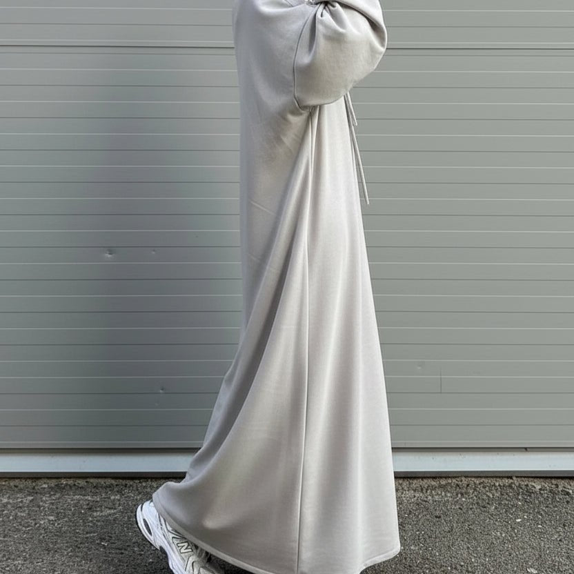 Abaya Sweat à Capuche | Abaya Hoodie avec Poches (MA125)
