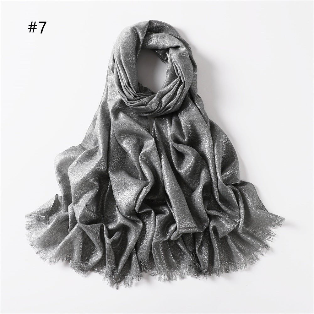 Hijab en Soie Artificielle Brillante Shining (MH100)