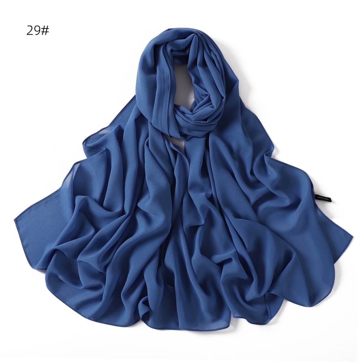 Écharpe Hijab en Chiffon Élégante - Structure Raffinée pour Tenue Modeste (MH127)