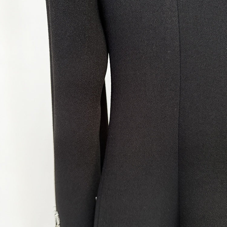 Robe de soirée blazer ornée de cristaux (MS300)