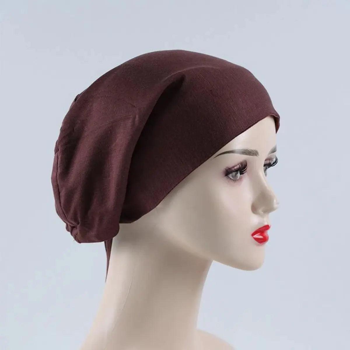 Sous-bonnet doublé en satin double couche (MH010)