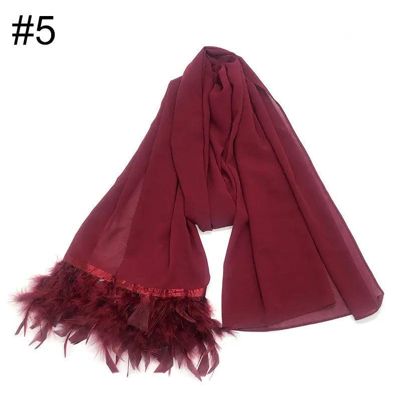 Foulards en Mousseline Foulard Plume Hijab (MH039)