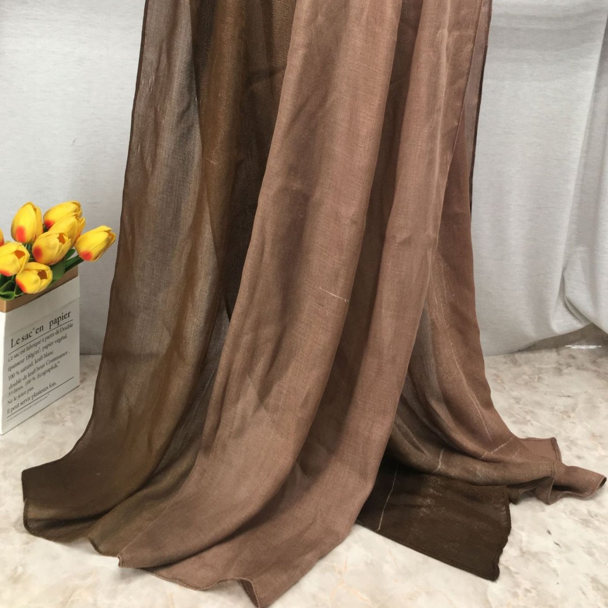 Foulard Hijab Léger et Respirant à Effet Dégradé (MH194)
