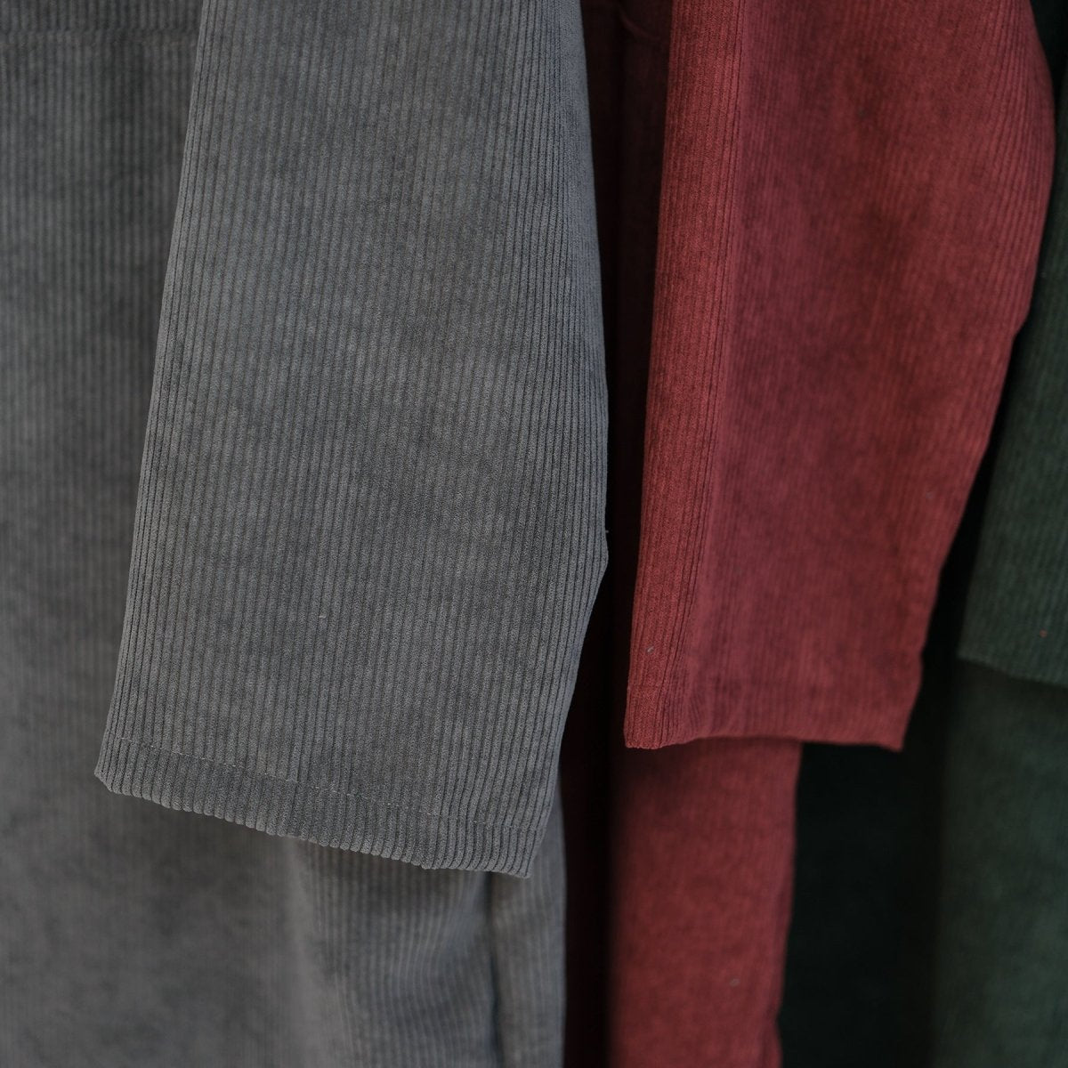 Abaya Sweat à Capuche en Velours Côtelé Décontractée (MA110)