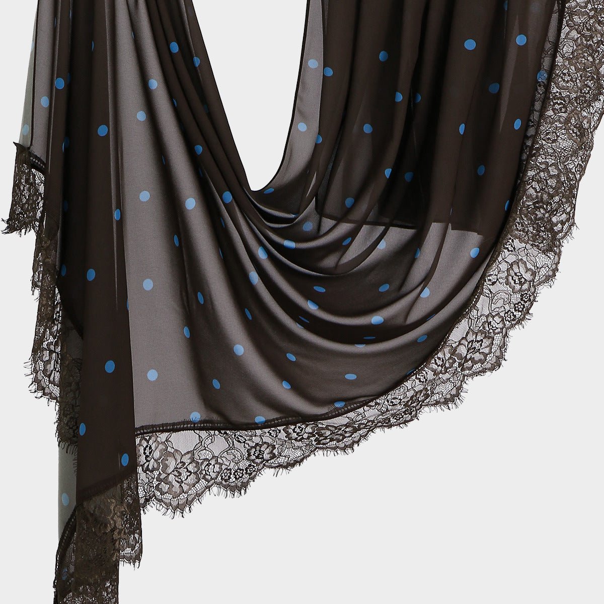 Foulard Hijab à Dentelle Pois (MH252)