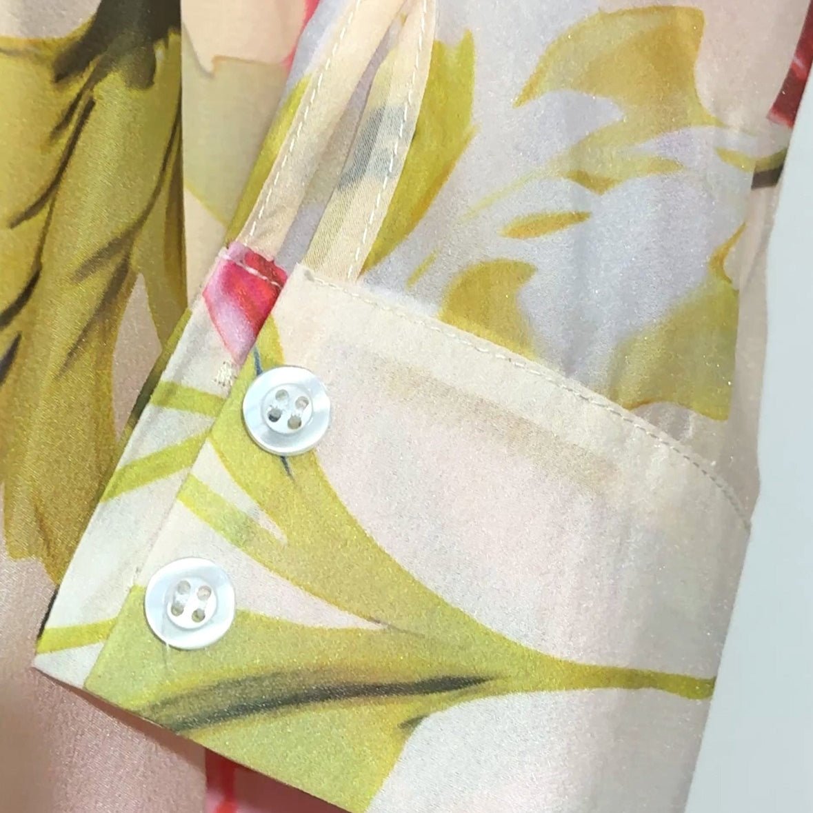 Robe Maxi Chemise Florale Aquarelle (MS414)