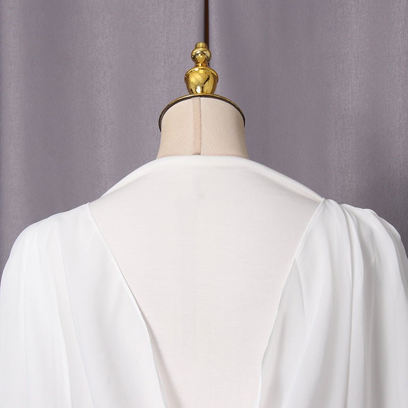 Robe Maxi Drapée Torsadée (MS364)