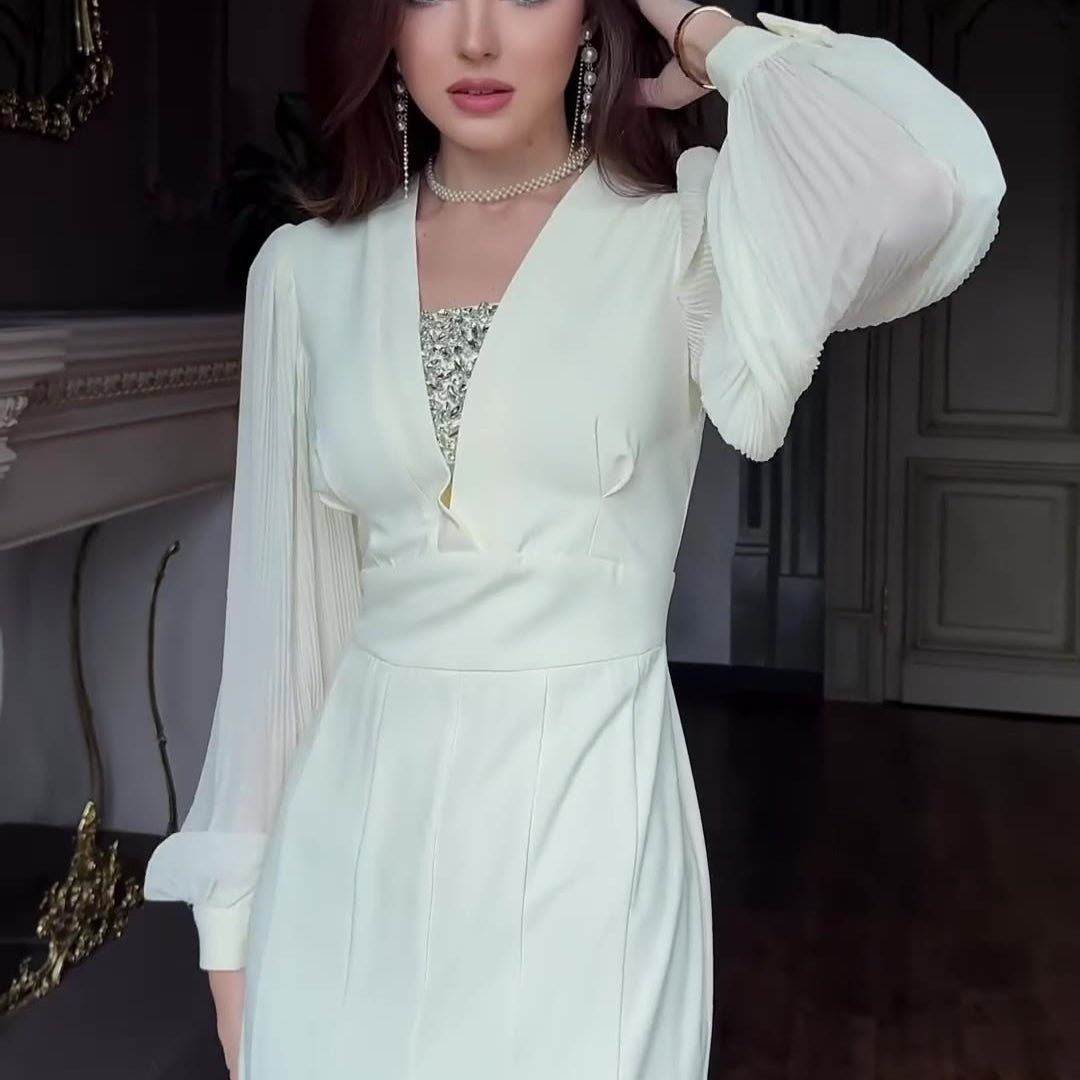 Robe habillée taille empire élégante (MS340)