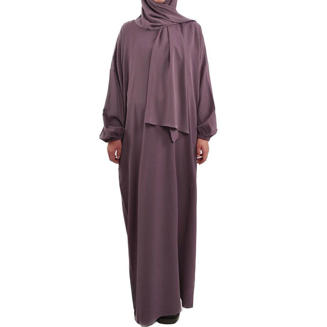 Abaya Sweat à Capuche avec Hijab Attaché (MA001)