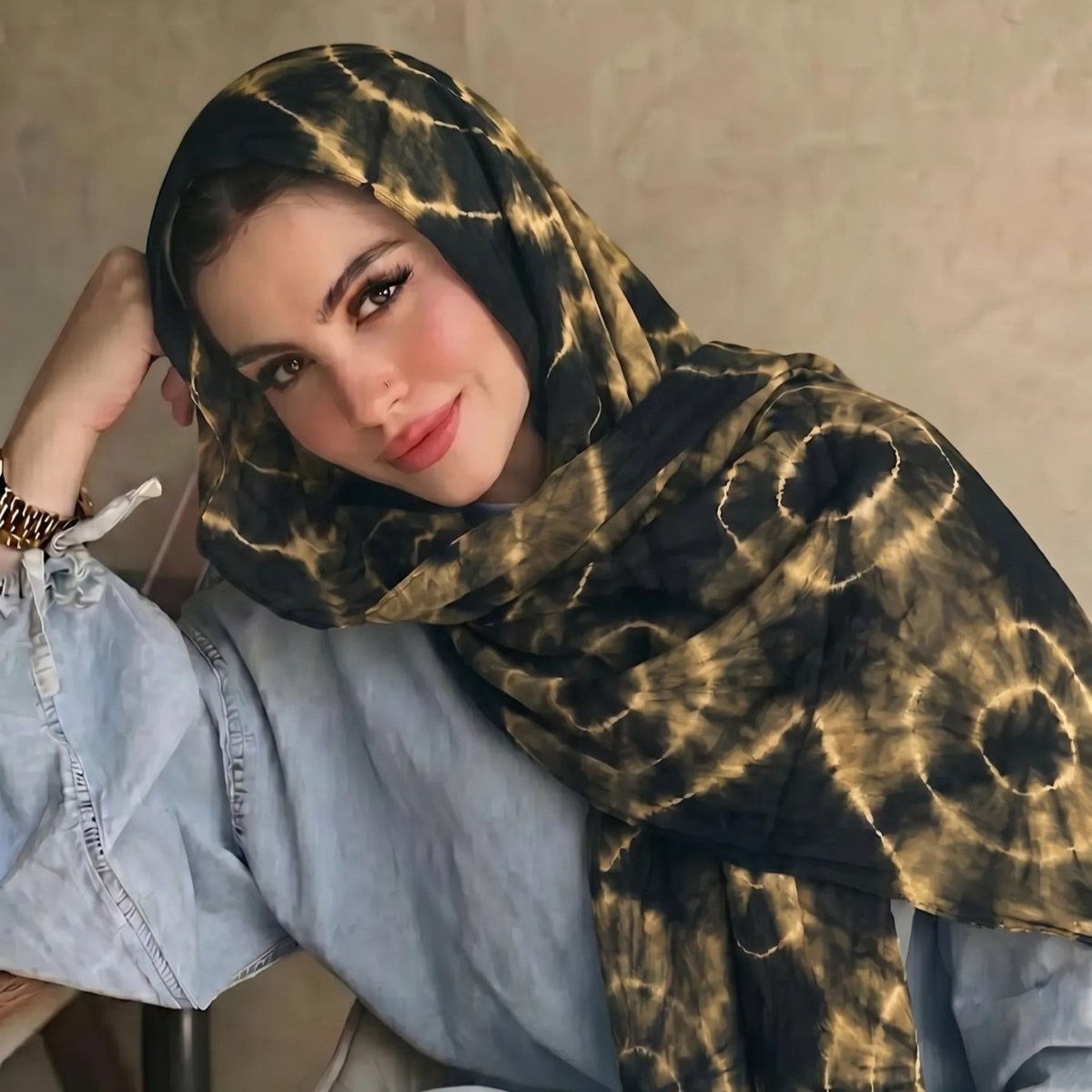 Foulard Hijab Tie-Dye (MH232)