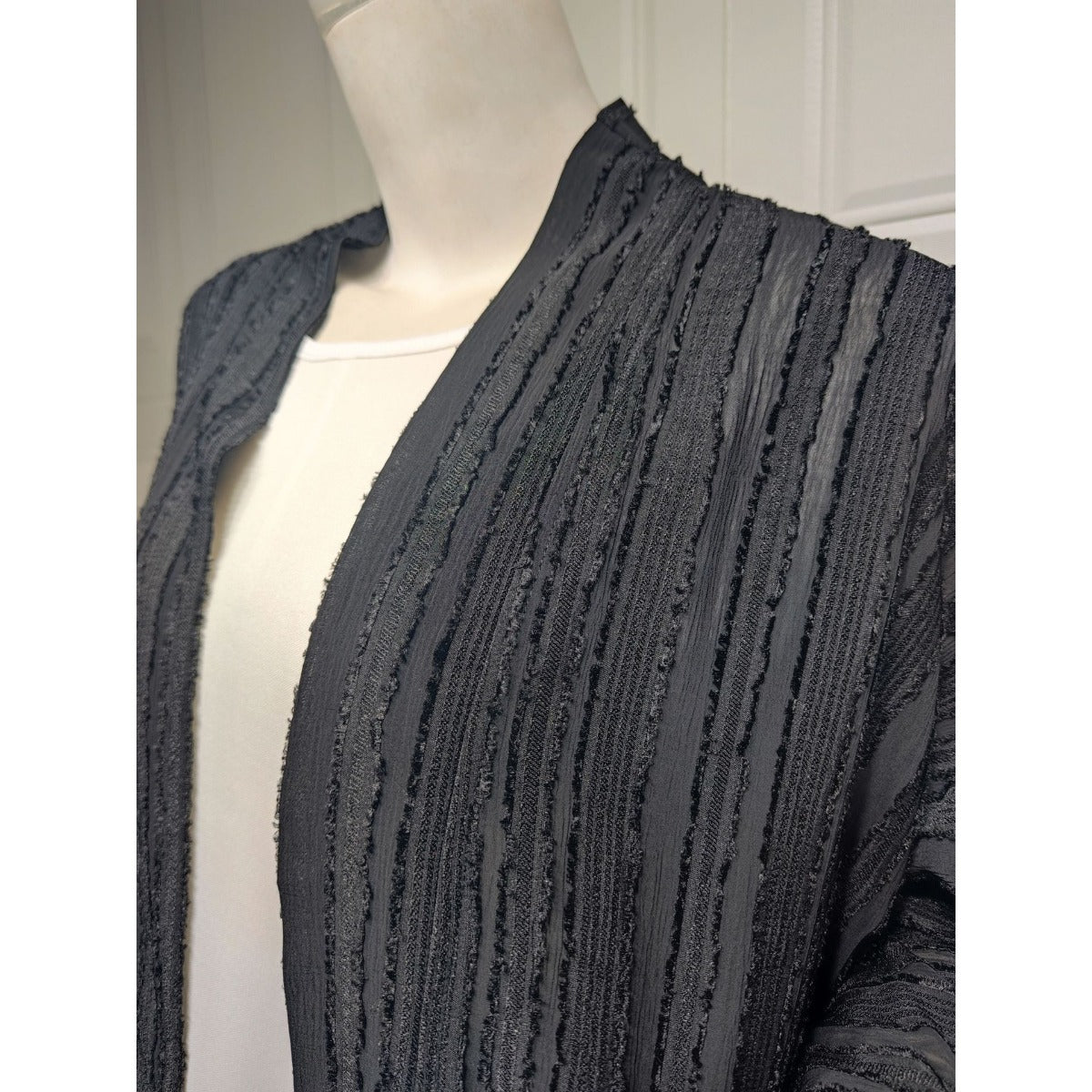 Cardigan Abaya Tricoté Vintage | Veste Longue Ouverte Modeste pour Femme (MOA217)