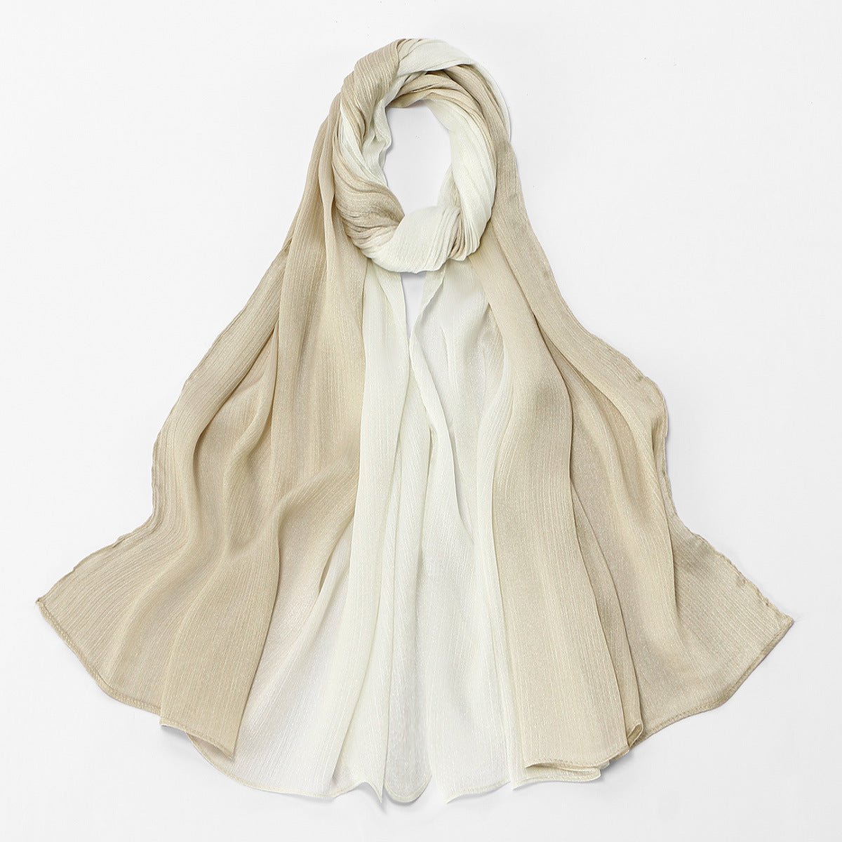 Foulard Hijab Texture Froissée Dégradé (MH253)