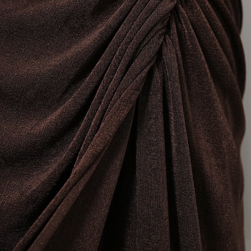 Robe moulante élégante à manches longues (MS323)