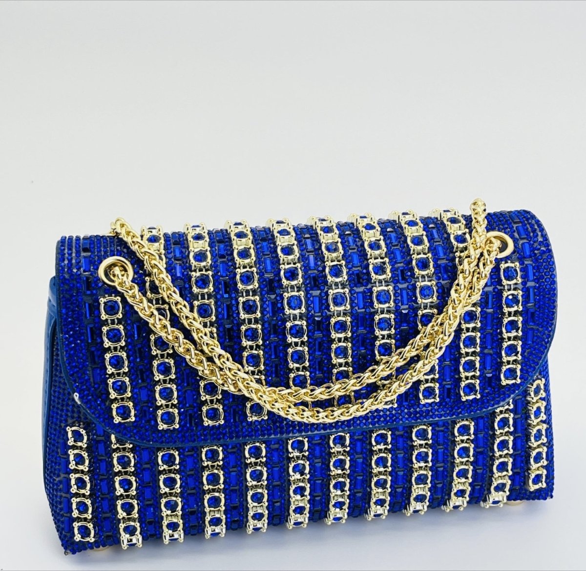Sac pochette de soirée premium en strass cristal (MAC427)