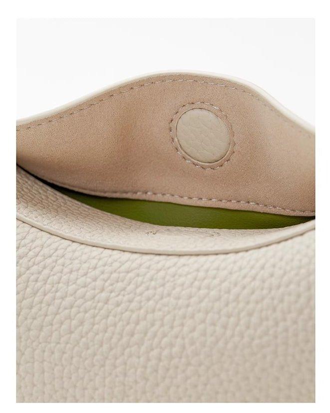 Sac Lune en cuir véritable, tendance et polyvalent (MAC069)