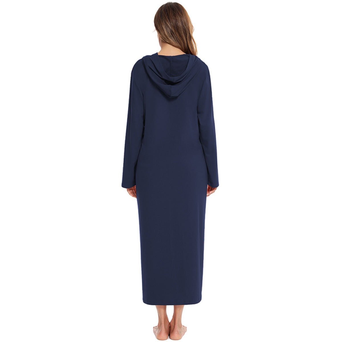 Cardigan long zippé et douillet avec poches | Confort Loungewear (MS110)