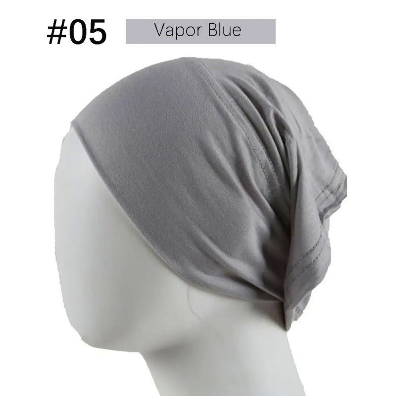 Bonnet Hijab en Coton Mercerisé | Bonnet Tube Extensible (MH198)