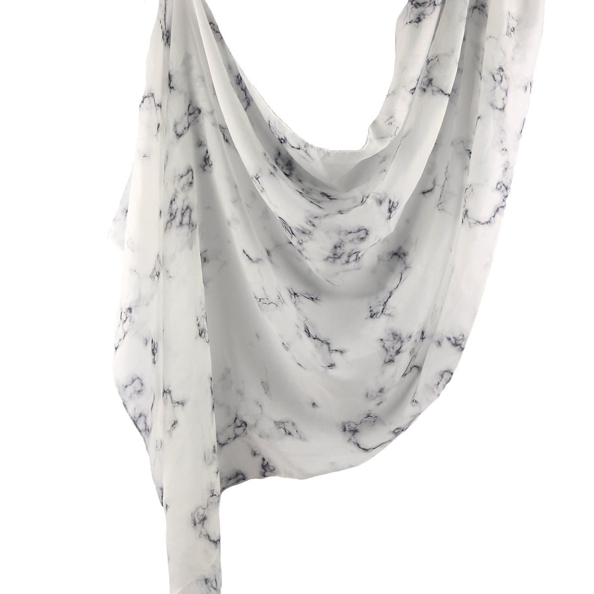 Foulard Hijab Élégant à Imprimé Marbré Aquarelle (MH178)