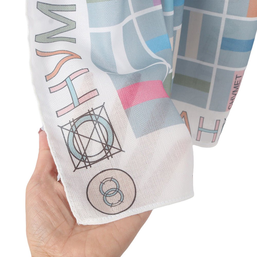 Foulard imprimé en coton twill (MH215)