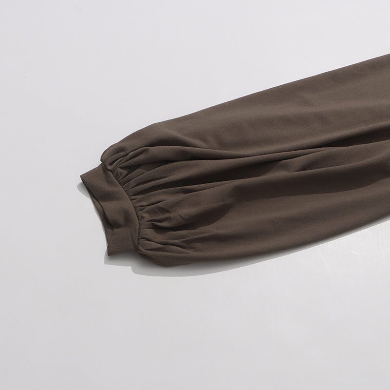 Robe froncée avec taille échancrée tressée (MS345)