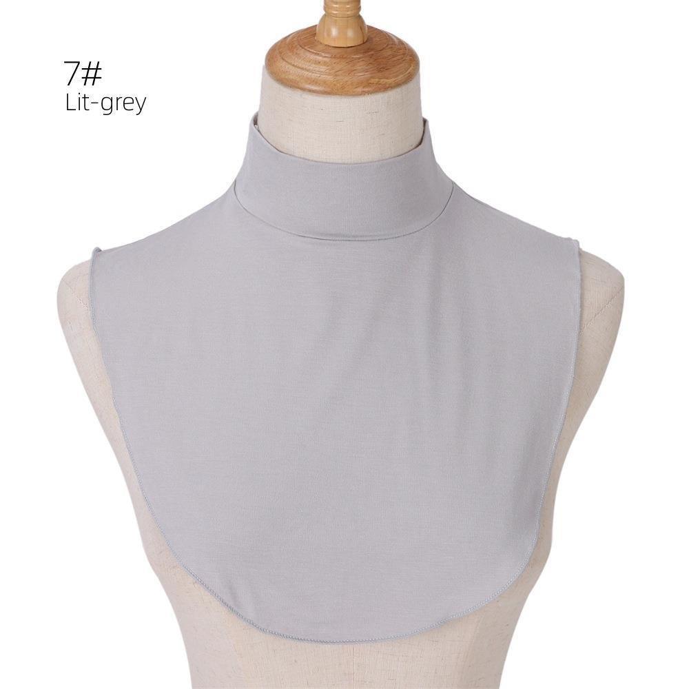 Faux col en coton uni pour rehausser une tenue (MAC144)