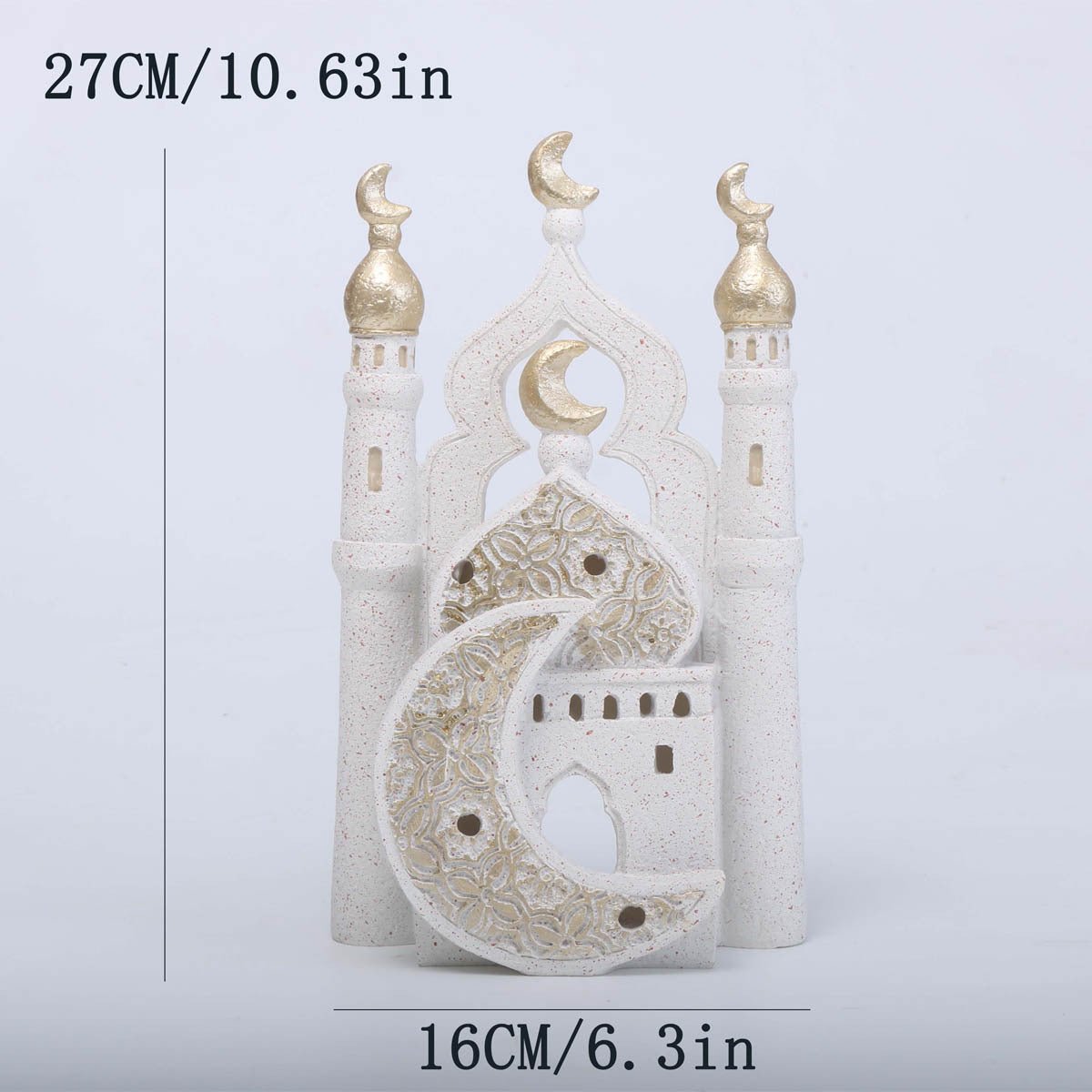 Ornement décoratif en résine Mosquée islamique (MAC396)