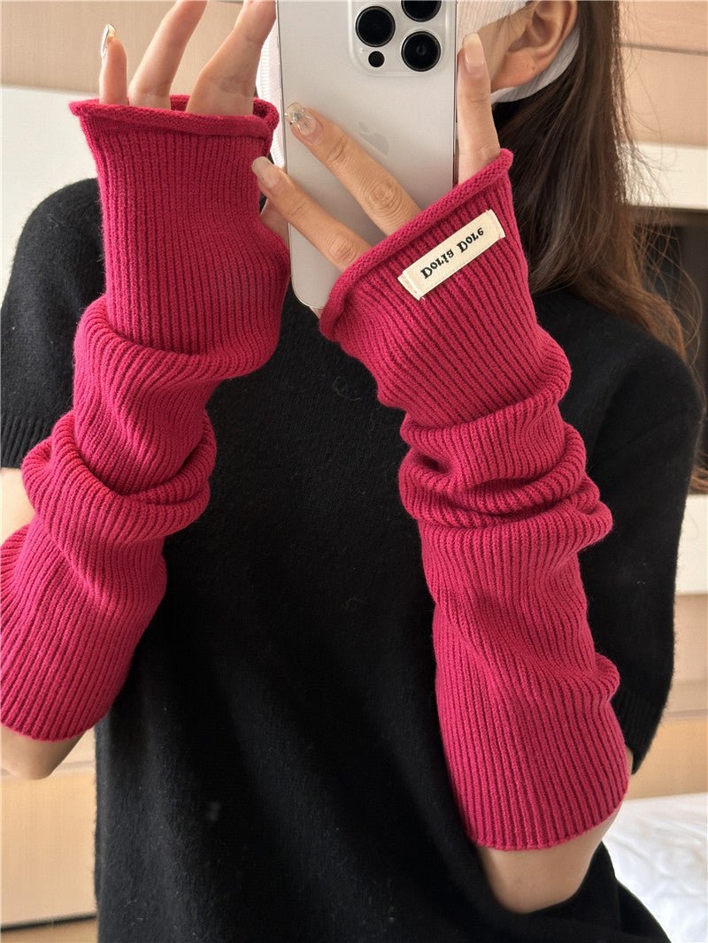**Manches en Maille Cascadantes – Élégance Cosy pour un Style Superposé** (MAC312)