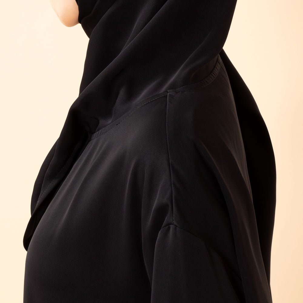 Abaya une pièce premium hijab pour femmes | Abaya de voyage en tissu Nida (MJ024)