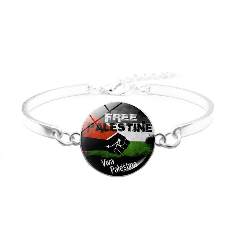 Bracelet Free Palestine | Bracelet Keffieh Drapeau Palestinien (MAC081)