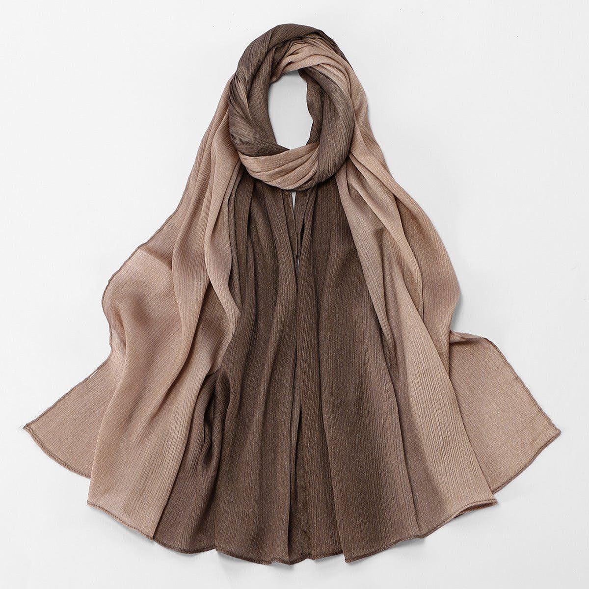 Foulard Hijab Texture Froissée Dégradé (MH253)