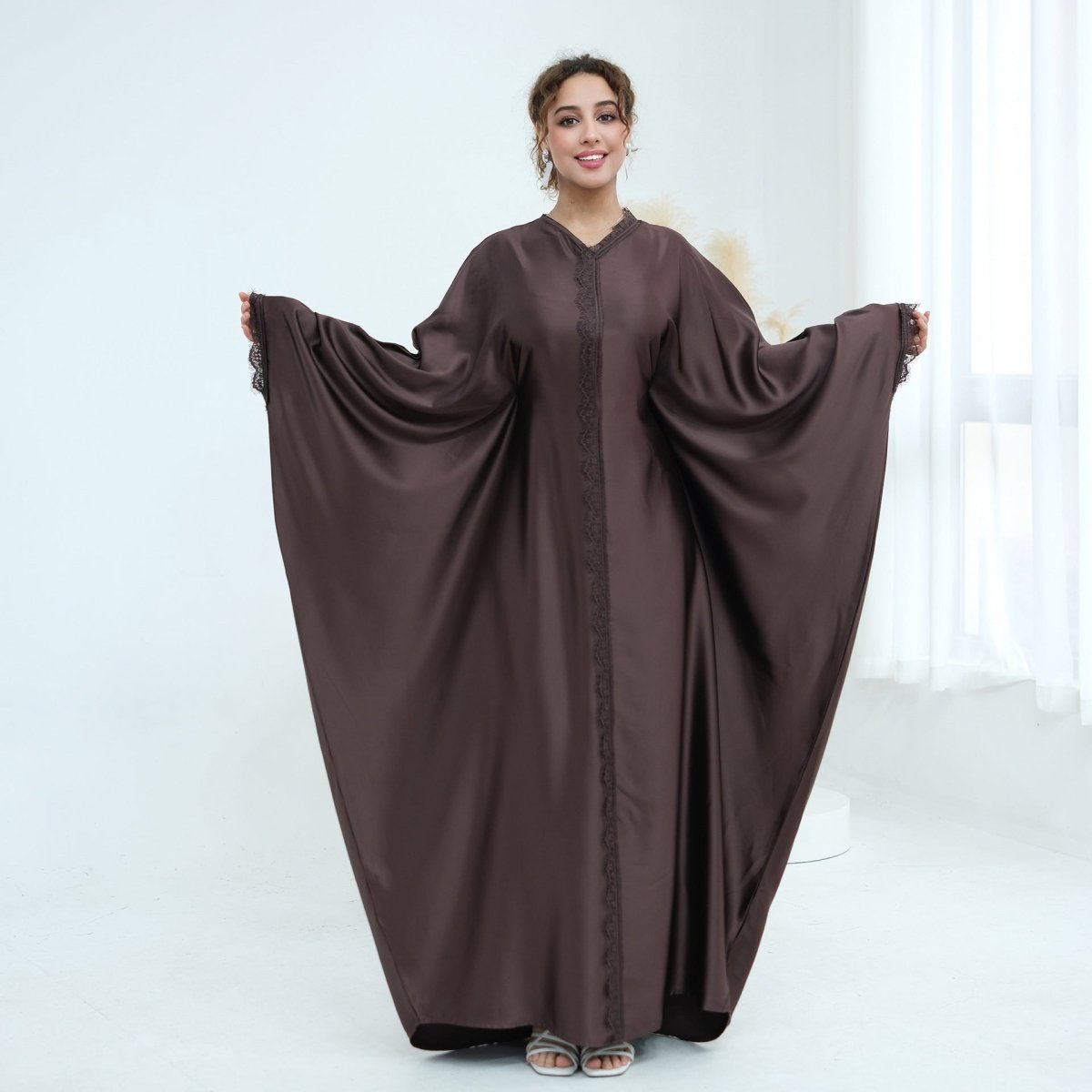 Abaya Papillon à Manches Chauve-Souris (MA442)