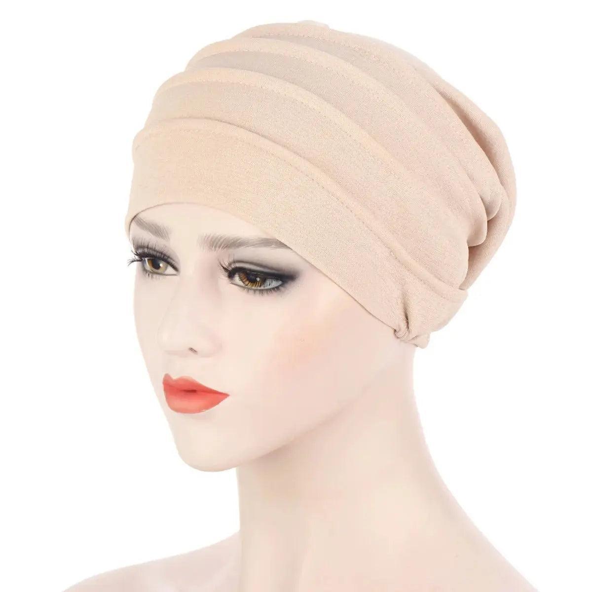 Foulard sous-hijab en coton slub uni (MH031)