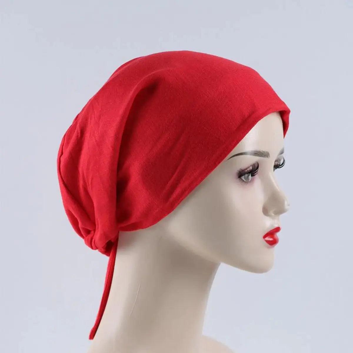 Sous-bonnet doublé en satin double couche (MH010)