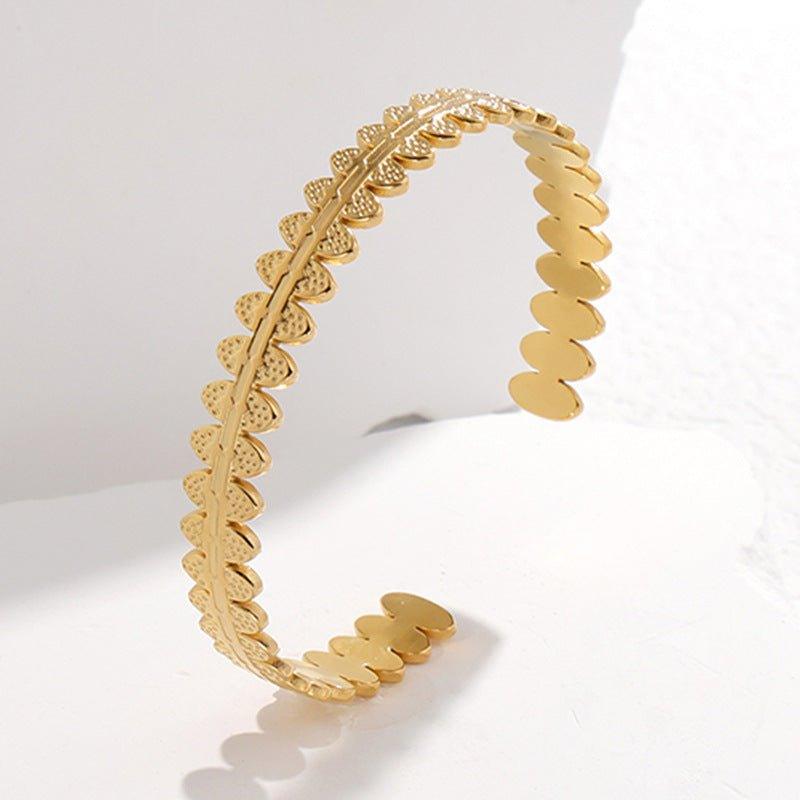 Bracelet ajustable MAC143 en acier titane, couleur inaltérable