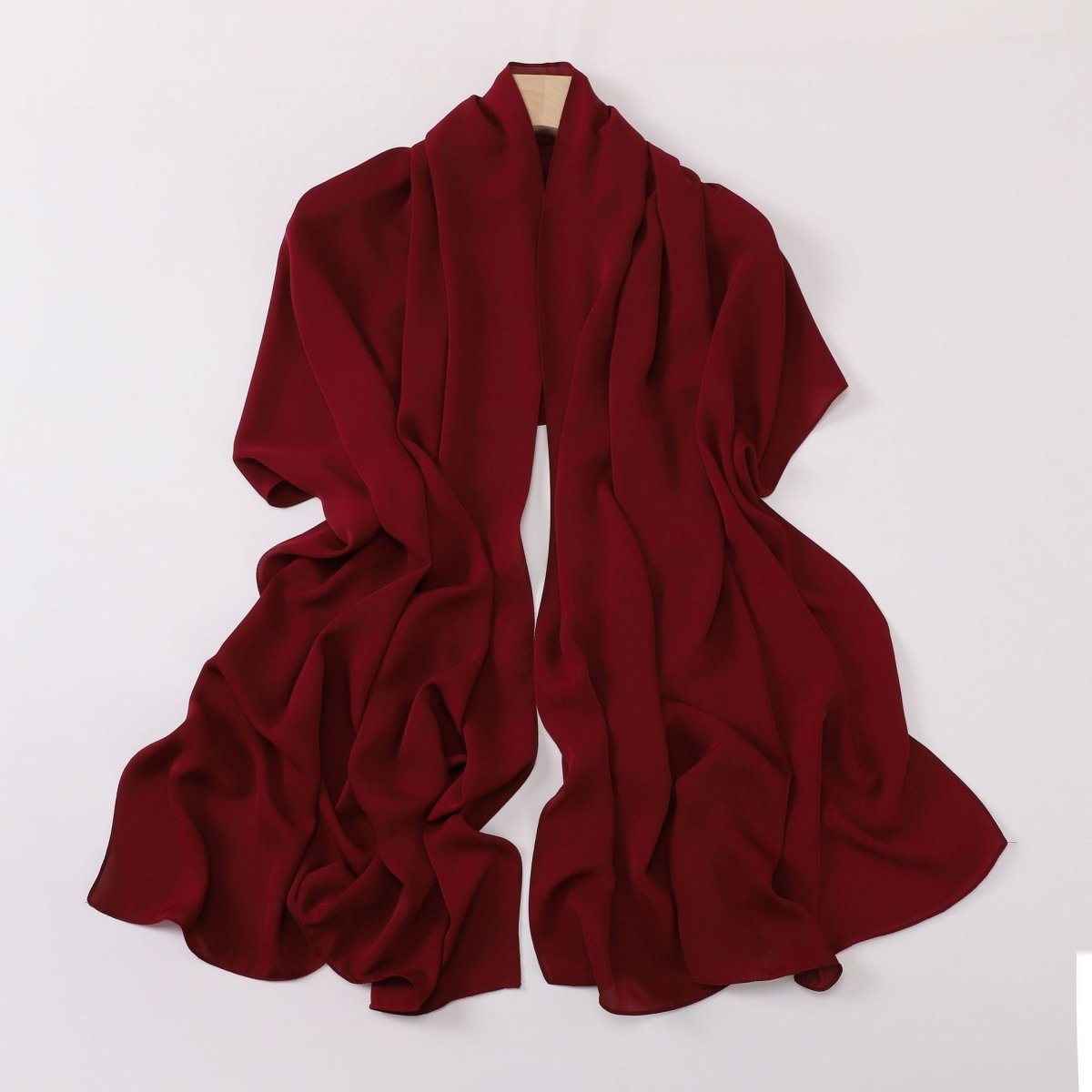 Hijab Long Anti-Froissement Effet Soie (MH154)