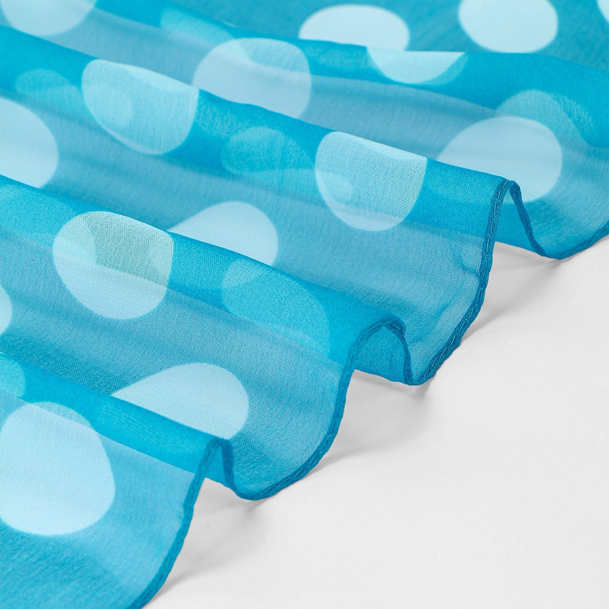 Foulard Hijab Mousseline à Pois Bicolore (MH247)