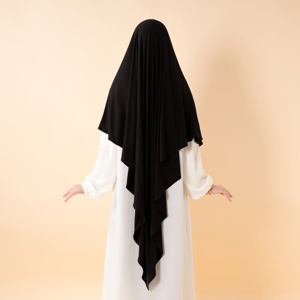Khimar Premium en Lenzing™ Modal avec voile facial intégré (MK029)