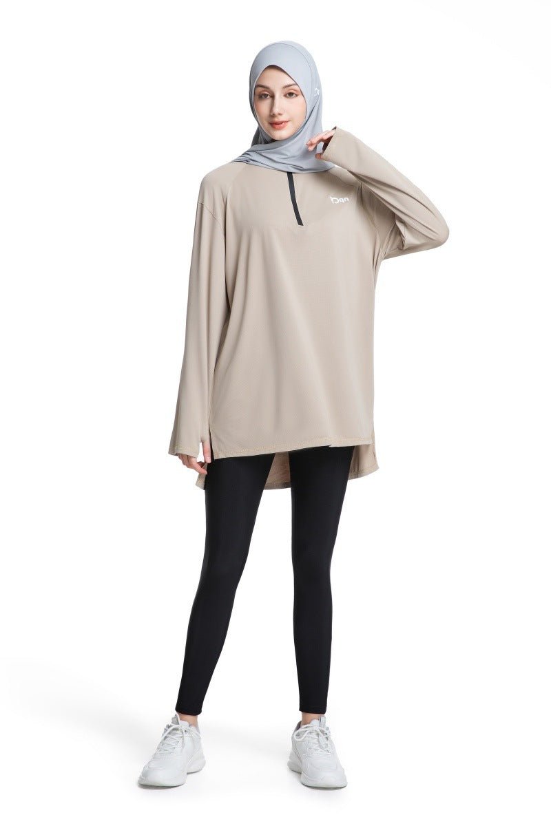 Haut de Sport à Séchage Rapide avec Trous pour Pouces Activewear (MS289)