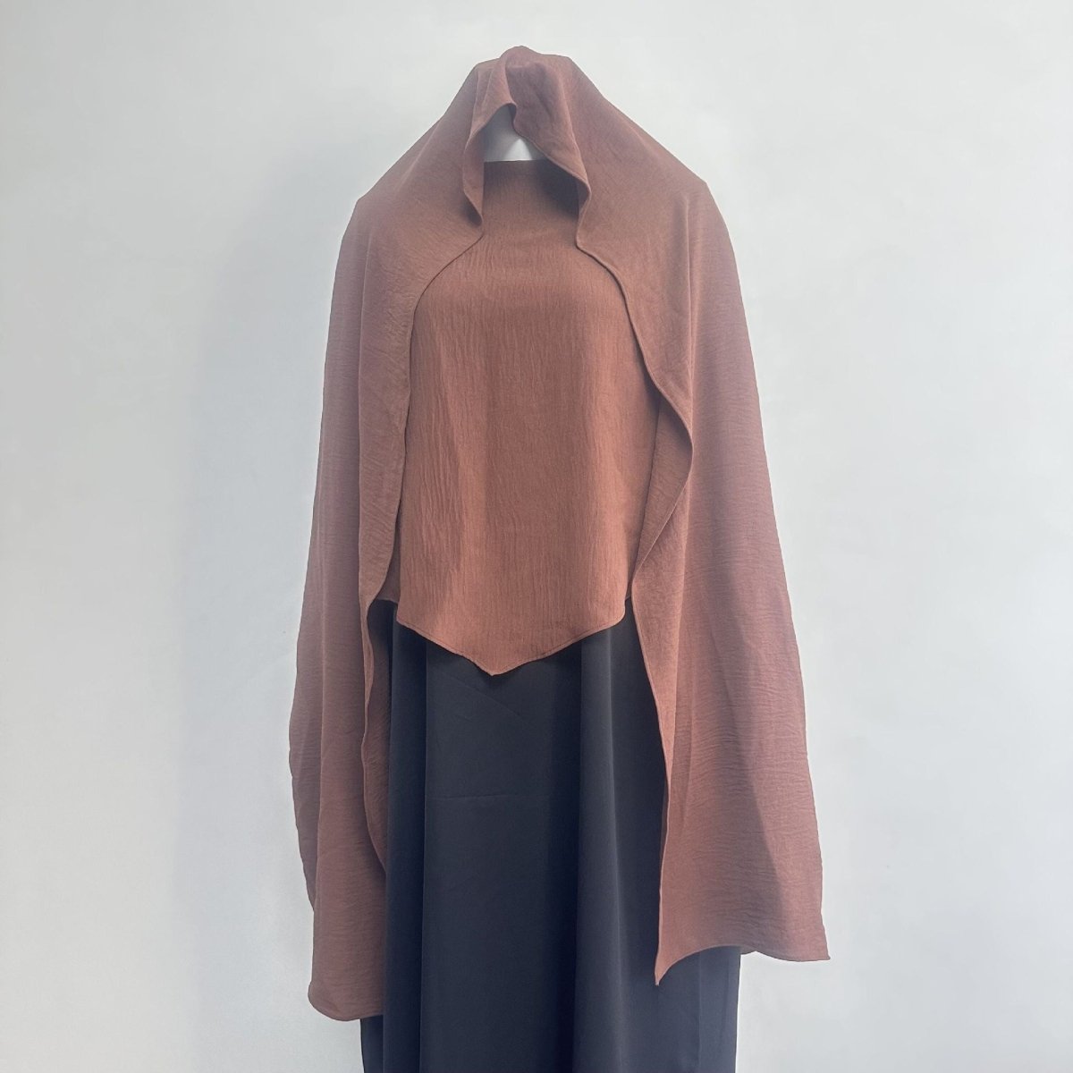 Hijab Châle Fashion à Simple Épaisseur avec Écharpe (MH082)