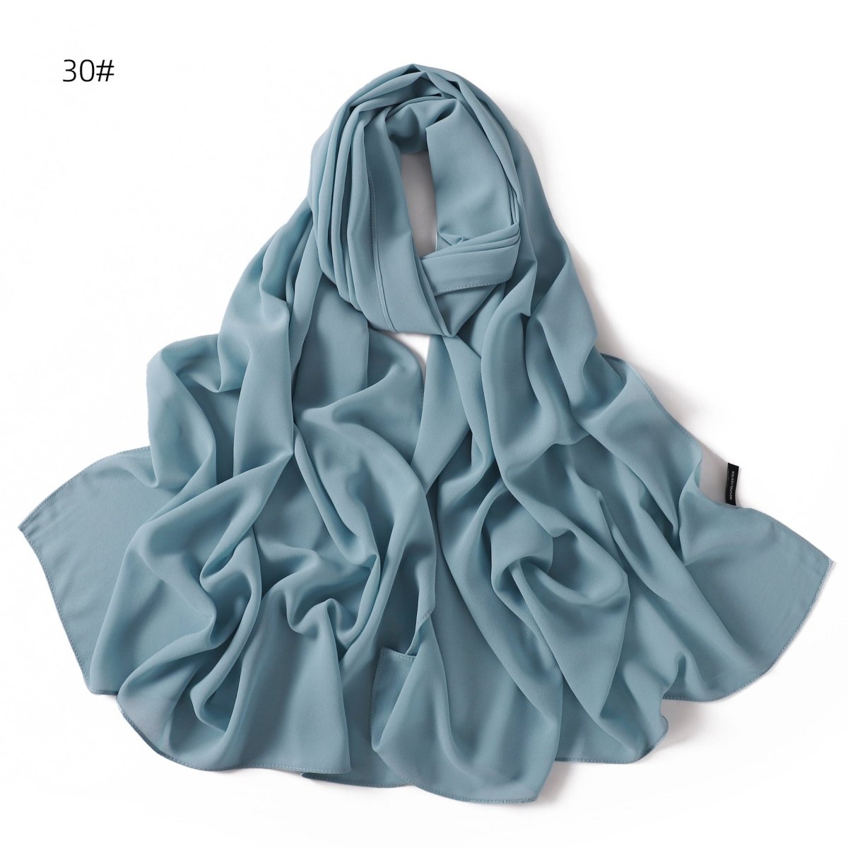Écharpe Hijab en Chiffon Élégante - Structure Raffinée pour Tenue Modeste (MH127)