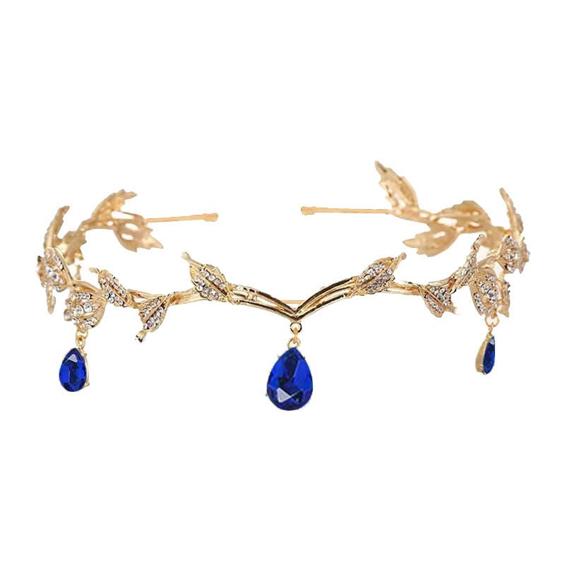 Barrette à cheveux ornée de strass avec pendentif pour le front (MAC329)